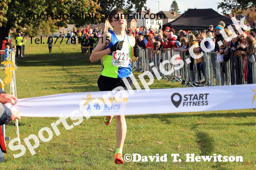 Mens under-17s 2022 Northern Cross Country Relays, Graves Park, Sheffield. Photo: David T. Hewitson/Sports for All Pics